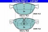 Комплект тормозных колодок, дисковый тормоз CERAMIC ATE 13047072672 (фото 1)