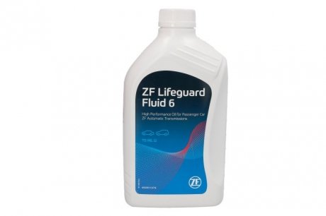 Трансмиссионное масло LifeGuardFluid 6, 1л ZF S671090255