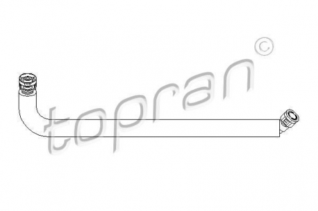 Патрубок системи вентиляції (картер) TOPRAN / HANS PRIES 501418 (фото 1)