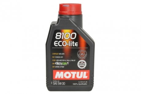 Масло моторное 8100 Eco-Lite 5W-30 (1 л) MOTUL 839511