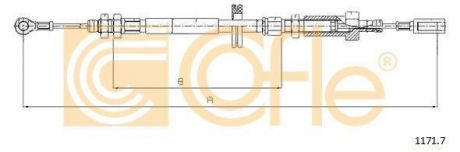 Трос ручника COFLE 11717 (фото 1)