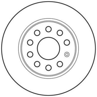 Диск тормозной SKODA OCTAVIA 08-,SUPERB 08-; VW CADDY 2010-; SEAT LEON 05- задн. JURID 562614JC