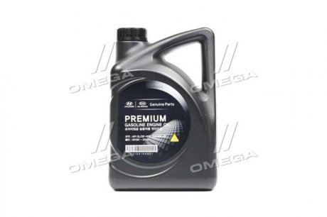 Масло моторн. Premium Gasoline 5W-20 API SL, ILSAC GF-3, 05100-00421 (Канистра 4л) HYUNDAI/KIA/MOBIS 0510000421 (фото 1)