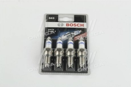 Комплект свічок (ціна за 4шт.) BOSCH 0242232803