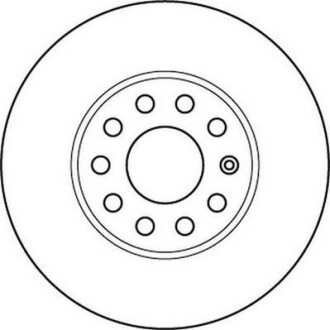 Диск тормозной SEAT TOLEDO, SKODA YETI, VW GOLF VI передн. вент. JURID 562235JC