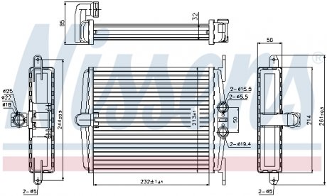 Радиатор отопителя MERCEDES S-CLASS W 140 (91-) NISSENS 72019 (фото 1)