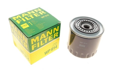 Фільтр масляний RENAULT MASTER I 2.5 D (вир-во) MANN WP914 (фото 1)