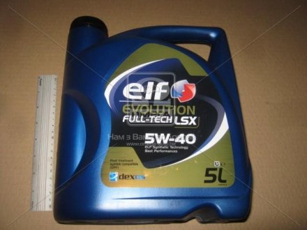 Масло моторн. Evolution FULL-TECH LSX 5W-40 (Канистра 5л) ELF 213922