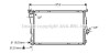 Радиатор охлаждения двигателя 3SERIES E46 ALL MT 98-05 (Ava) AVA COOLING BWA2278 (фото 1)