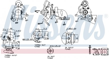 Турбина FORD TRANSIT (TT9) (06-) 2.2 TDCI NISSENS 93075 (фото 1)