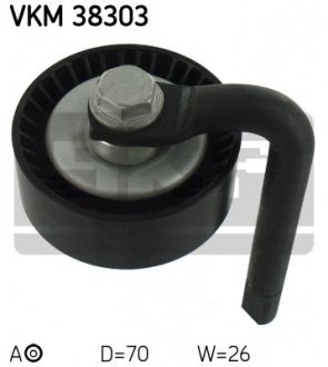 Натяжной ролик, поликлинового ремня (Пр-во) SKF VKM 38303