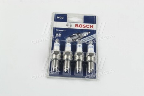 Свічка__ WR7DC 0.8 4 ШТ RUS LADA - кратн 10 шт BOSCH 0242235988