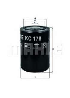 Фільтр палива MAHLE / KNECHT KC178 (фото 1)