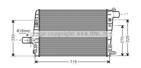 Интеркулер AUDI A6/S6 (C5) (01-) (AVA) AVA COOLING Ai4136