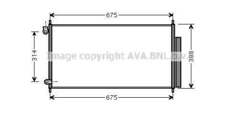 Конденсатор кондиционера HONDA (AVA) AVA COOLING HD5185D