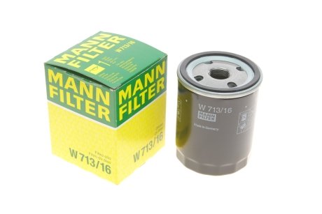 Фильтр масляный двигателя MANN W713/16 (фото 1)