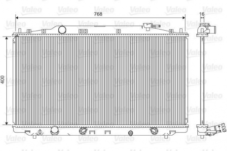 Радиатор охлаждения двигателя VALEO 701551 (фото 1)