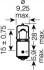 Лампа накаливания H6W 12V 6W BAX9s OSRAM 4008321094896 (фото 1)