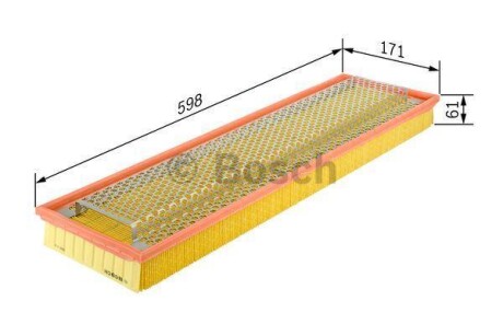 ПОВІТРЯНИЙ ФІЛЬТР BOSCH 1 457 433 601