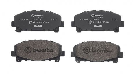 Тормозные колодки Xtra BREMBO P28043X (фото 1)