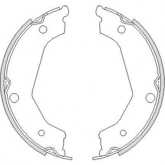 Гальмівні колодки барабані REMSA 4732.00 (фото 1)