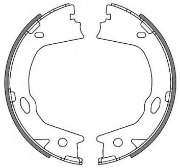 Тормозные колодки барабанные REMSA 4657.00