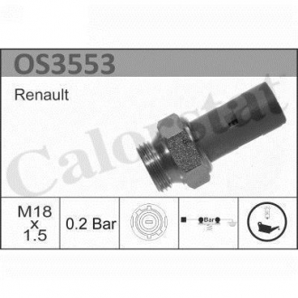 Датчик тиску оливи Renault 21 VERNET OS3553 (фото 1)