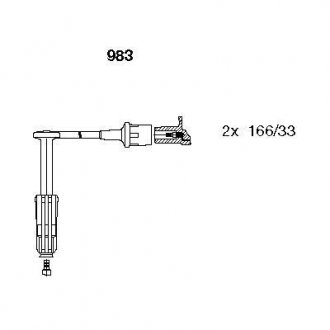 Комплект проводов зажигания BREMI 983 (фото 1)