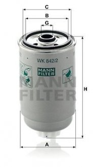 Фильтр топливный MANN WK 842/2