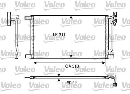 Радиатор кондиционера VALEO 817405