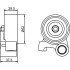 Натяжний ролик GMB GT90590 (фото 4)