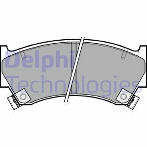 Гальмівні колодки, дискові DELPHI LP1590 (фото 1)