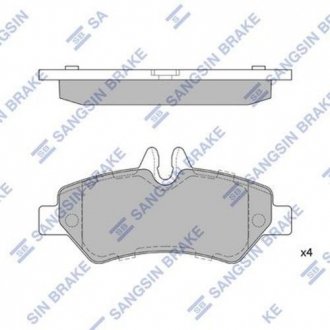 Тормозные колодки Hi-Q (SANGSIN) SP1562