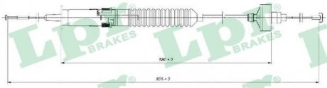Тросик сцепления LPR C0266C