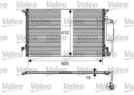 Конденсатор кондиціонера VALEO 817711 (фото 1)