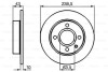 Гальмівний диск FORD Escort/Orion/Fiesta \'\'F BOSCH 0986478501 (фото 1)