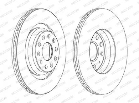 Тормозной диск FERODO DDF1503C (фото 1)