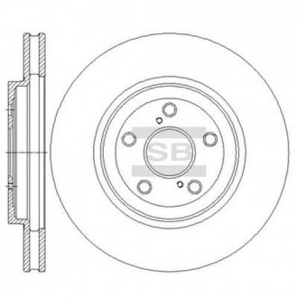 Тормозной диск Hi-Q (SANGSIN) SD4033