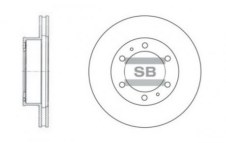 Гальмівний диск Hi-Q (SANGSIN) SD4011
