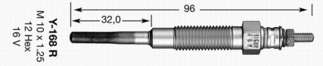 Свічка розжарення NGK 2162