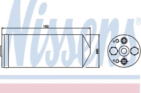 Осушувач кондиціонера NISSENS 95345 (фото 1)