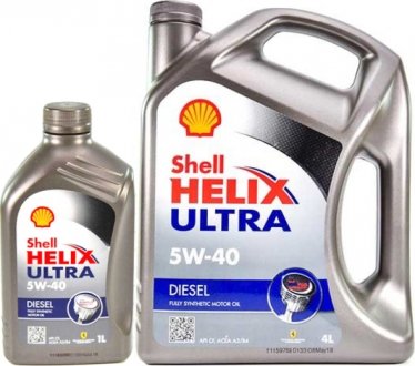 Масло моторное Helix Diesel Ultra 5W-40 (1 л) SHELL 550040551 (фото 1)