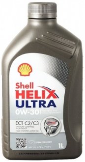 1л Масло синт. Helix Ultra ECT C2/C3 0W-30 ACEA C2/C3 API SN, VW504.00/507.00, MB 229.52/229.51/229.31, Fiat 9.55535-GS1, Porsche C30. SHELL 550042390