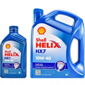 Масло моторное Helix HX7 Diesel 10W-40 (1 л) SHELL 550040427 (фото 1)