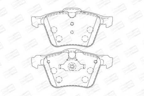 FORD Тормозные колодки передн.Galaxy,S-Max 08-,Volvo S60/80,V,XC 70 II 07- CHAMPION 573179CH
