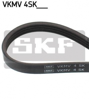 Ремень поликлиновый 4SK1022(elast) FIAT Doblo 1,3JTD/Multijet 04-. (насос ГУР) SKF VKMV 4SK1022 (фото 1)