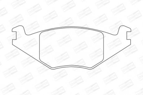 VW Тормозные колодки передн.Golf II, Polo -90Seat Ibiza, Cordoba (17,3mm) CHAMPION 571315CH