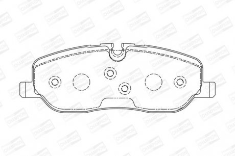 LANDROVER Тормозные колодки передн. Range Rover Sport 05-, Discovery 04- CHAMPION 572521CH