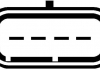 Расходомер воздуха (4 конт.) CITROEN NEMO/FORD FIESTA VI 1.4D 01- HELLA 8ET 009 142-111 (фото 2)