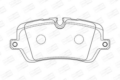 LANDROVER Тормозные колодки задн.Discovery V,Range Rover IV,Sport 12- CHAMPION 573439CH